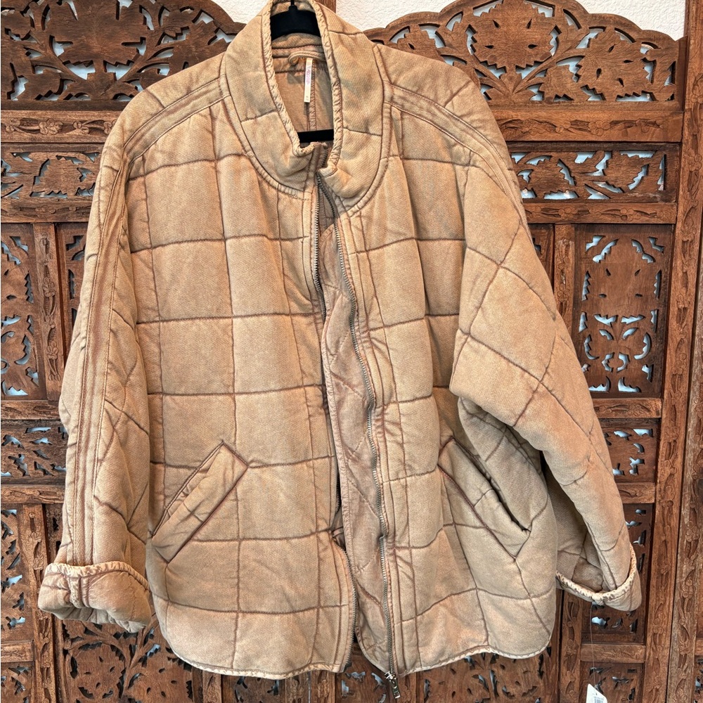Free People Quilted Dolman jacket